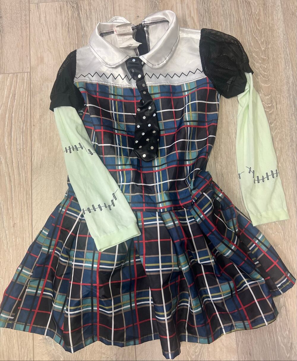 2014 Monster High Frankie Stein Costume Dress Rubies Girls Large L Mattel